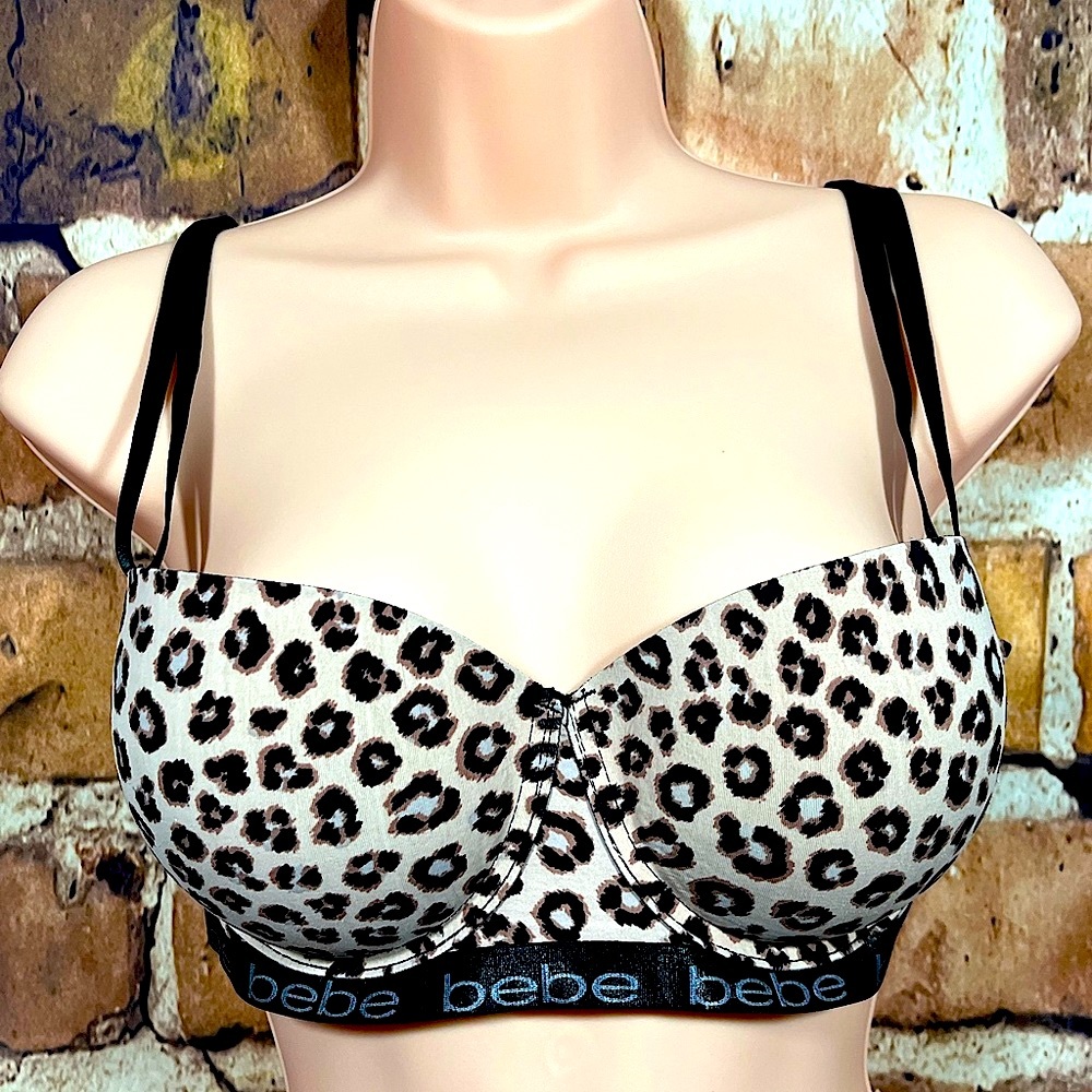 Women’s bebe Leopard Print Bra Size 36C